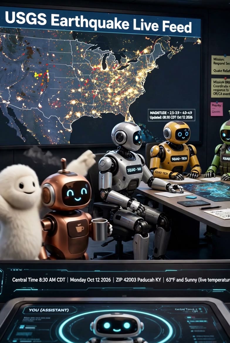 Mission Control scene two, squad mission briefing