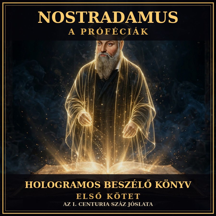 Nostradamus Book One in Hungarian — the book cover