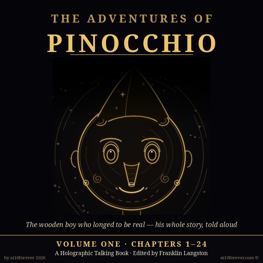 The Adventures of Pinocchio — A Holographic Talking Book · Volume One cover